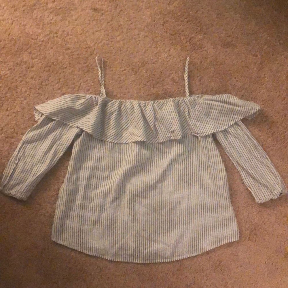 Stripped Off-shoulder Top
